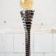 Molla floor lamp in steel by Eleonore Peduzzi Riva for Candle, Italy, 1970s.