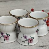 Anciens coquetiers diabolos en porcelaine