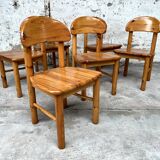 Set of 6 Rainer Daumiller chairs 1950 1960 vintage