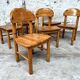 Lot de 6 chaises Rainer Daumiller 1950 1960 vintage