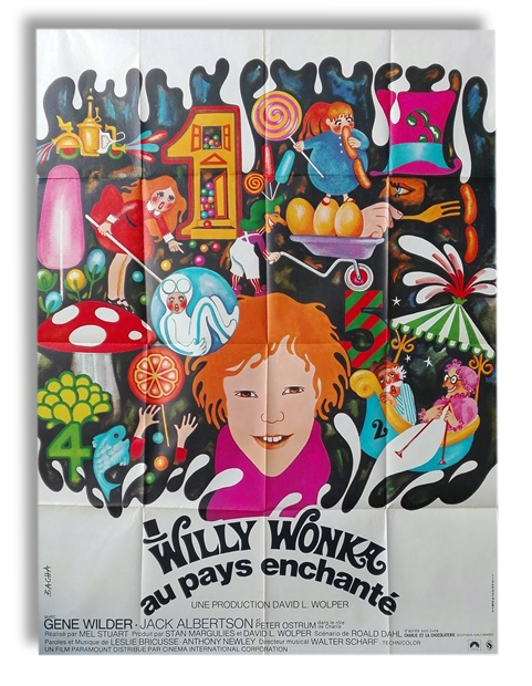 Original movie Willie Wonka 1971 Mel Stuart vintage poster