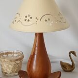 Vintage wooden table lamp