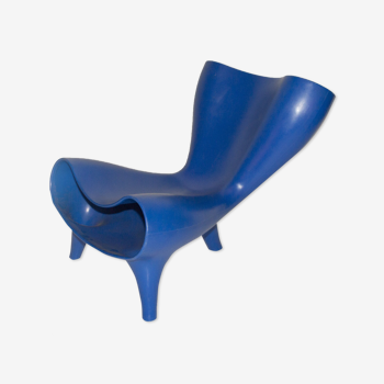 Blue Orgone Chair by Marc Newson