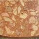 Antique pink marble and solid wood coffee table