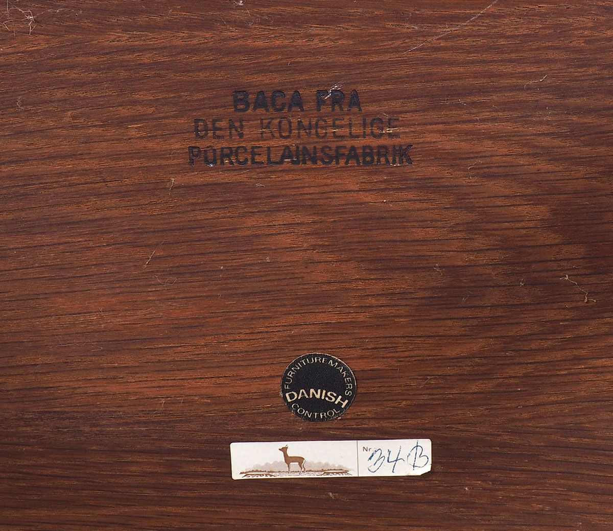 Rosewood Side Table with Baca Tiles by Severin Hansen for Haslev Møbelsnedkeri, 1960s