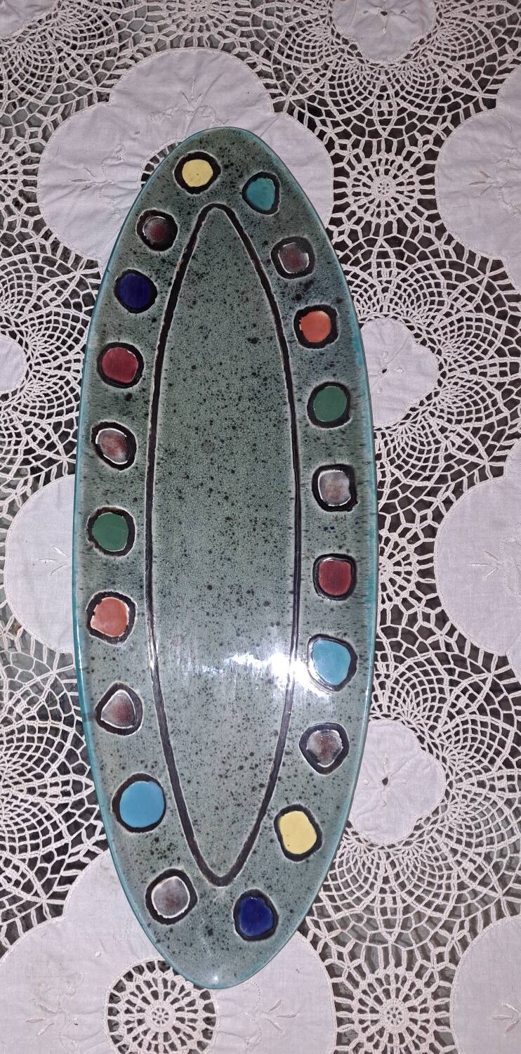 Decorative ceramic dish. Adolf Burkart