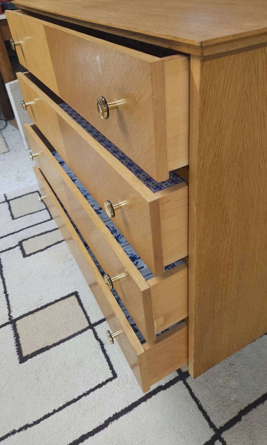 Commode 4 tiroirs année 1970 vintage
