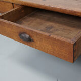 French xixth century farmhouse rustic oak coffee table