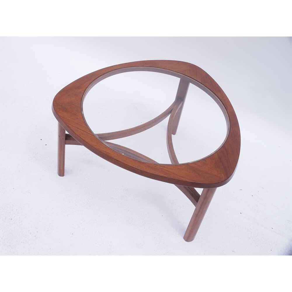 Nathan Tricester vintage dark honey coffee table
