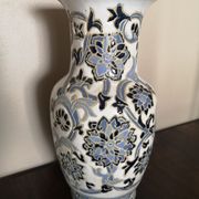 Vase balustre en céramique émaillée fin 19ème siècle