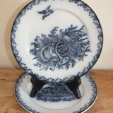 Duo of dessert plates Pexonne hunting service