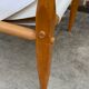 Vintage safari chair 1960s Denmark with canvas minimalist design