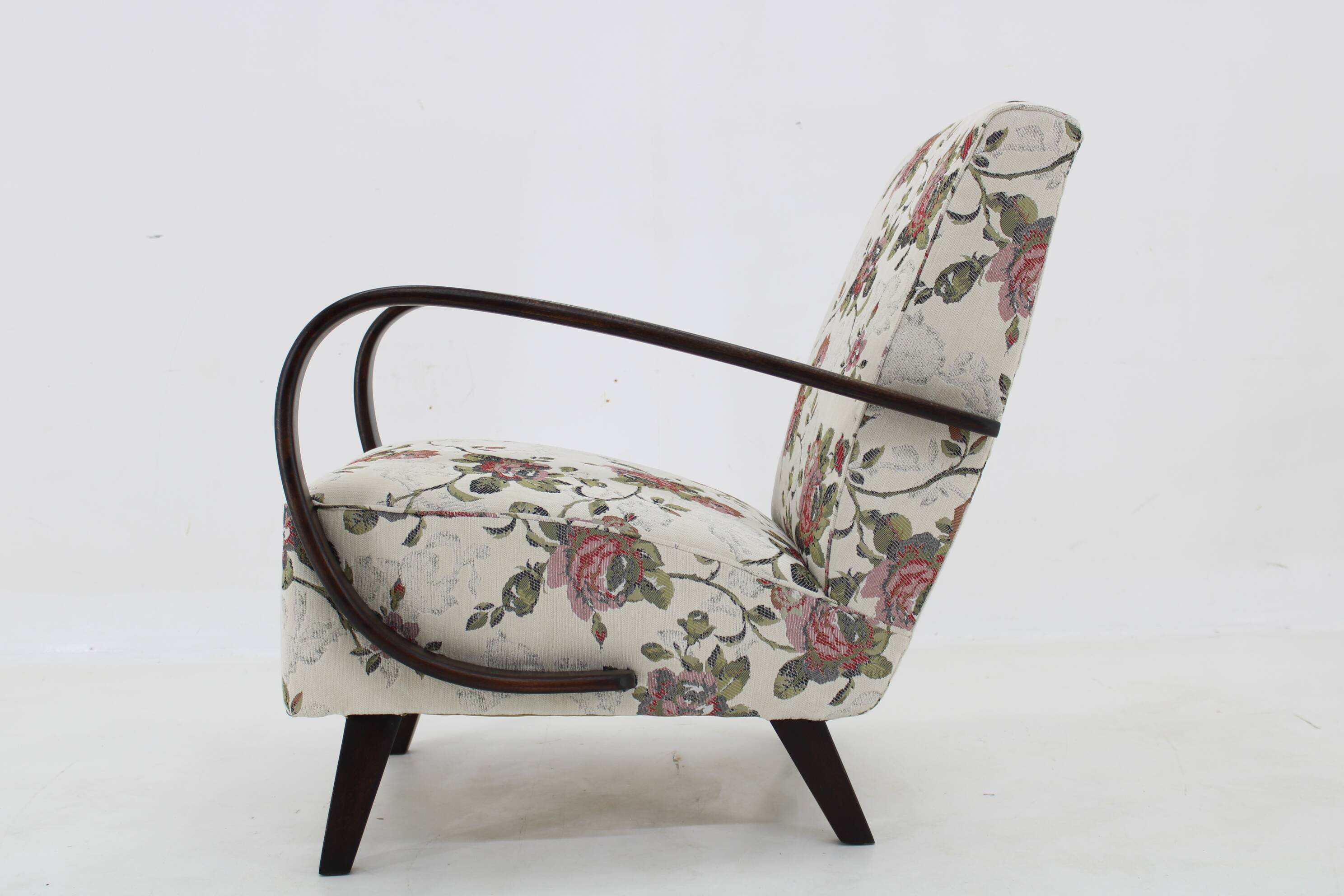 1950s Jindrich Halabala Restored Gobelin Armchair, Czechoslovakia