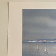 Lithograph signed by the French artist Victor ZAROU - Coastal view