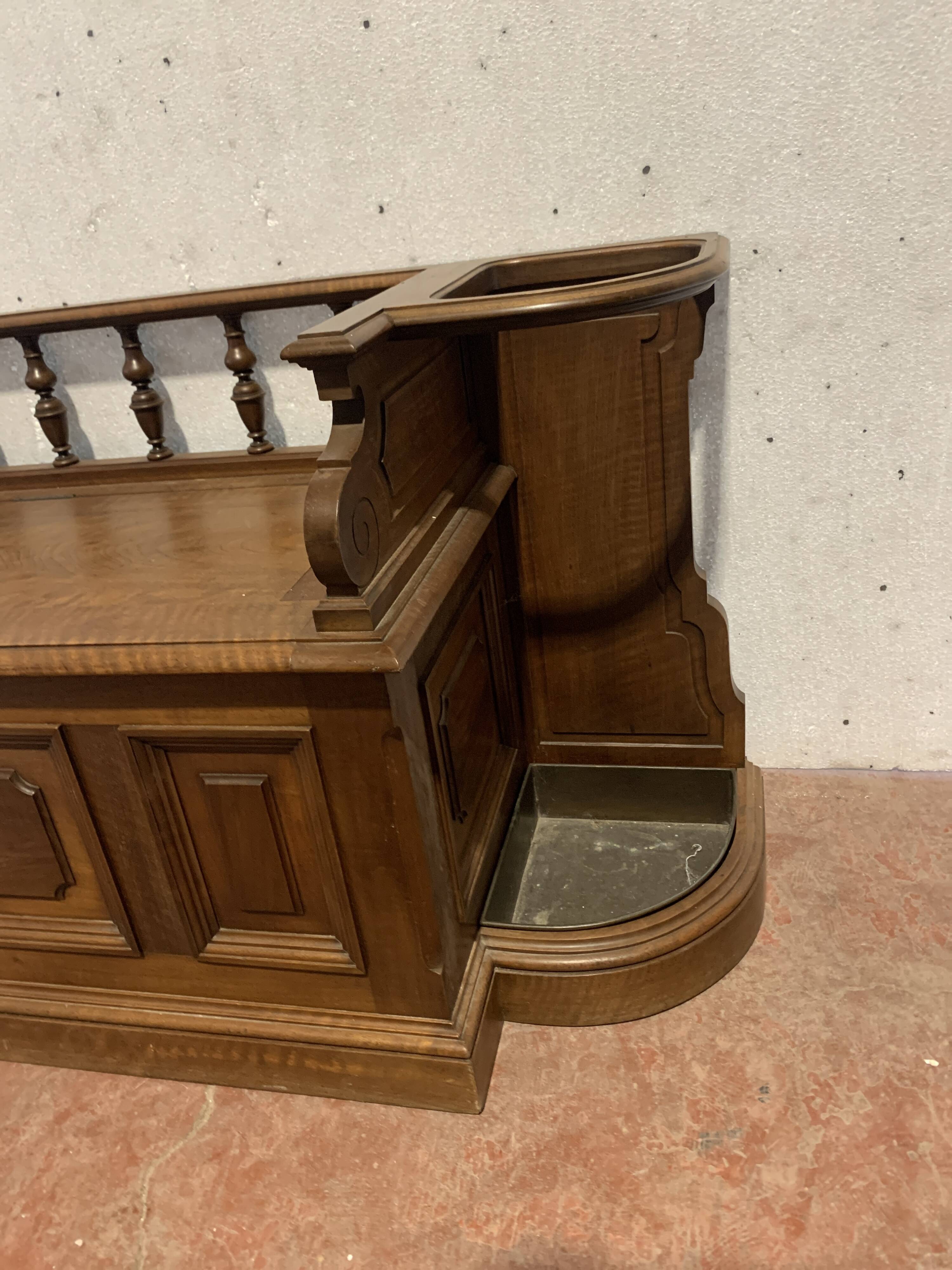 Banc coffre et porte parapluie pour hall d'entrée XX siècle