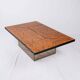 Table basse bar en loupe d'orme, Paul Michel pour Roche Bobois, 1980s