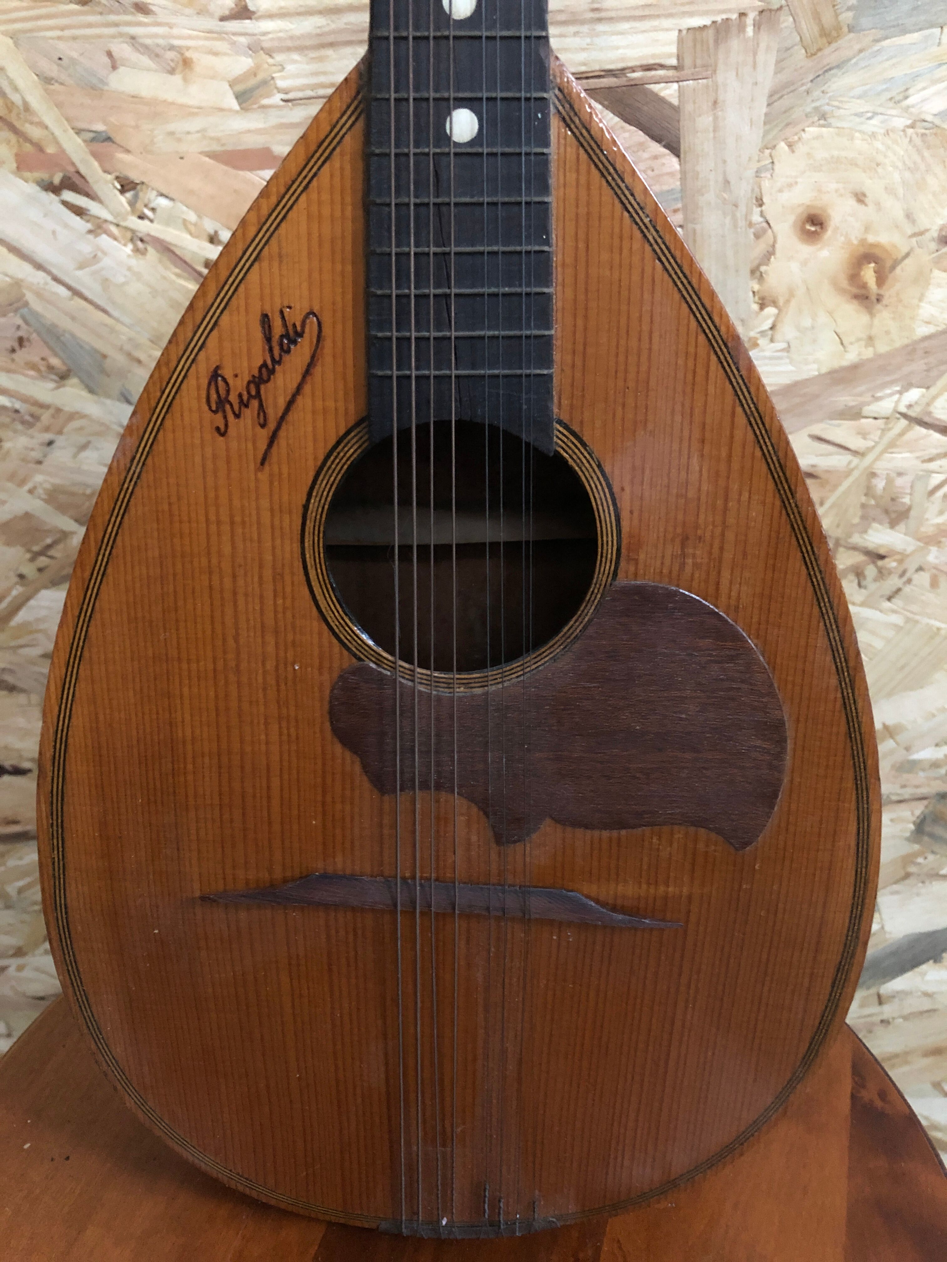 Ancienne mandoline rigaldi bois