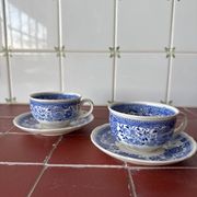 Duo of coffee cups and saucers Villeroy & Boch – Model "Burgenla"