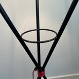 1950s metal tripod floor lamp, completely original