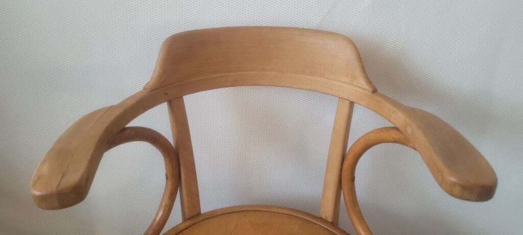 Wooden office bistro armchair