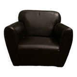 Cabriolet simili cuir noir