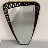 Antique asymmetrical mirror, Italian design by Dorian Tacchini, 1960s