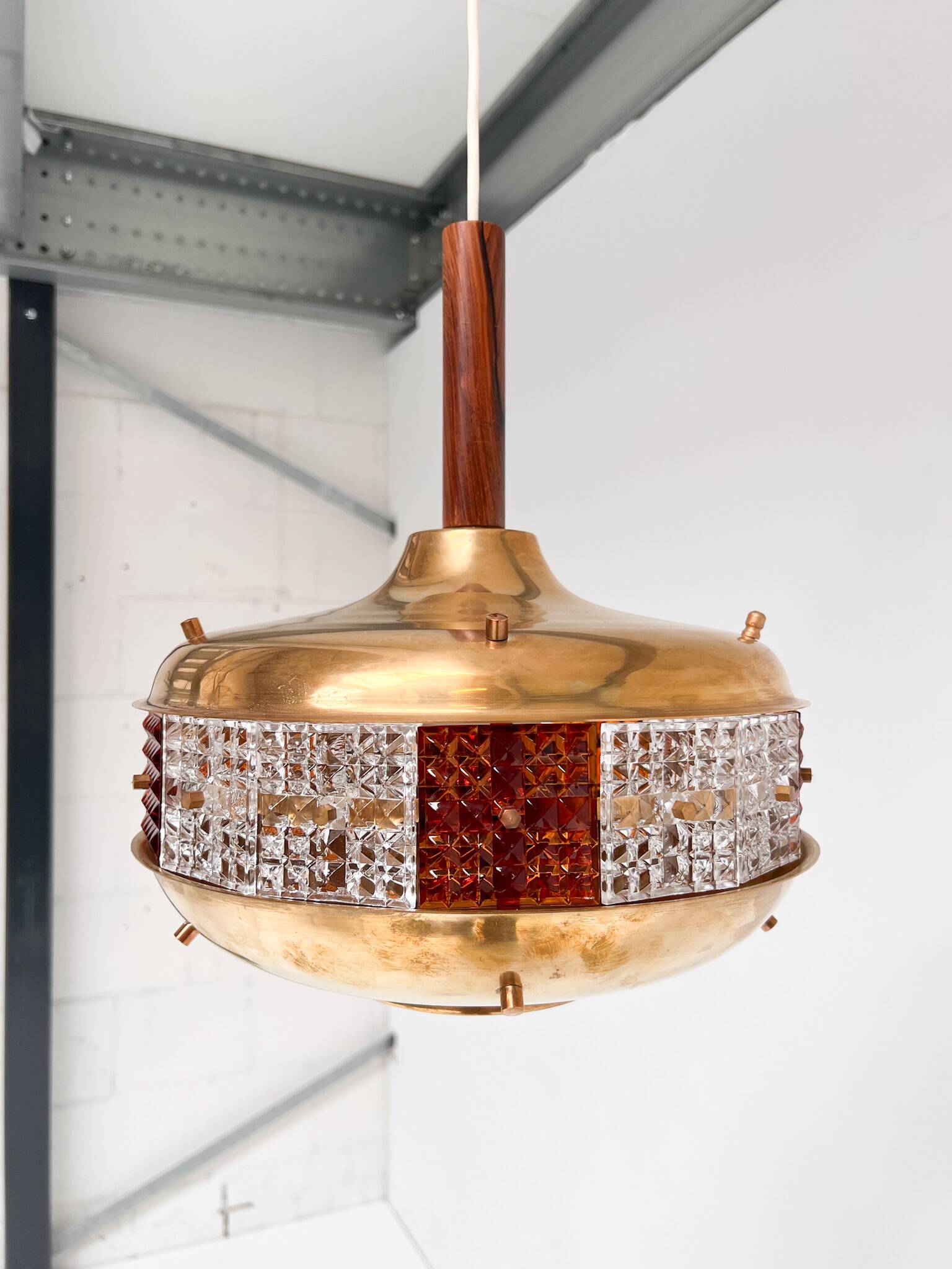 Space Age ceiling lamp by Örsjö Industri, 1960s
