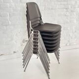 Vintage Knoll International 1601 Model stackable chairs 1970s