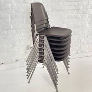 Vintage Knoll International 1601 Model stackable chairs 1970s