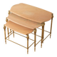 Tables gigognes style Hollywood Regency, années 1970