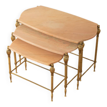 1970s Hollywood Regency Nesting Tables