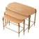 Tables gigognes style Hollywood Regency, années 1970