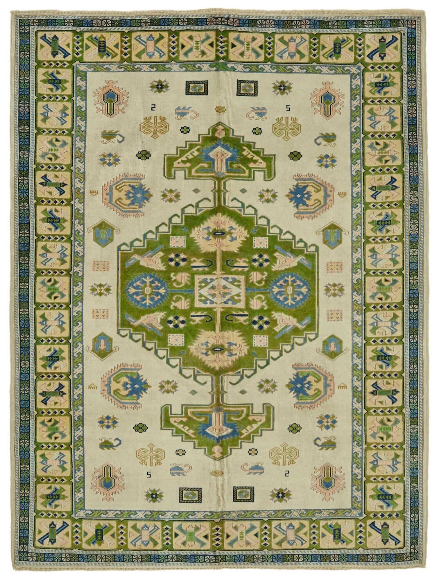 Turkish Vintage Anatolian Rug 209 cm x 281 cm