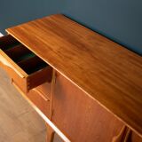 Retro teak 1960s jentique sideboard with folded handles