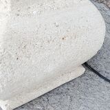 Lamp of the 70s in limestone