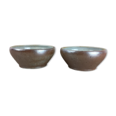 2 small stoneware bowls