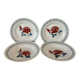 Set of two flat plates and two deep plates Digoin Janine.