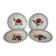 Set of two flat plates and two deep plates Digoin Janine.