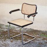 Armchair Cesca B64 black and wicker