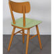 Pair of green chairs for Ton, 1960