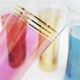 1960's pearlescent Tom Collins glasses