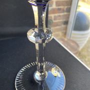 Josephinenhütte - red wine glasses (5) - Art Nouveau - Cut and engraved Crystal Roemer