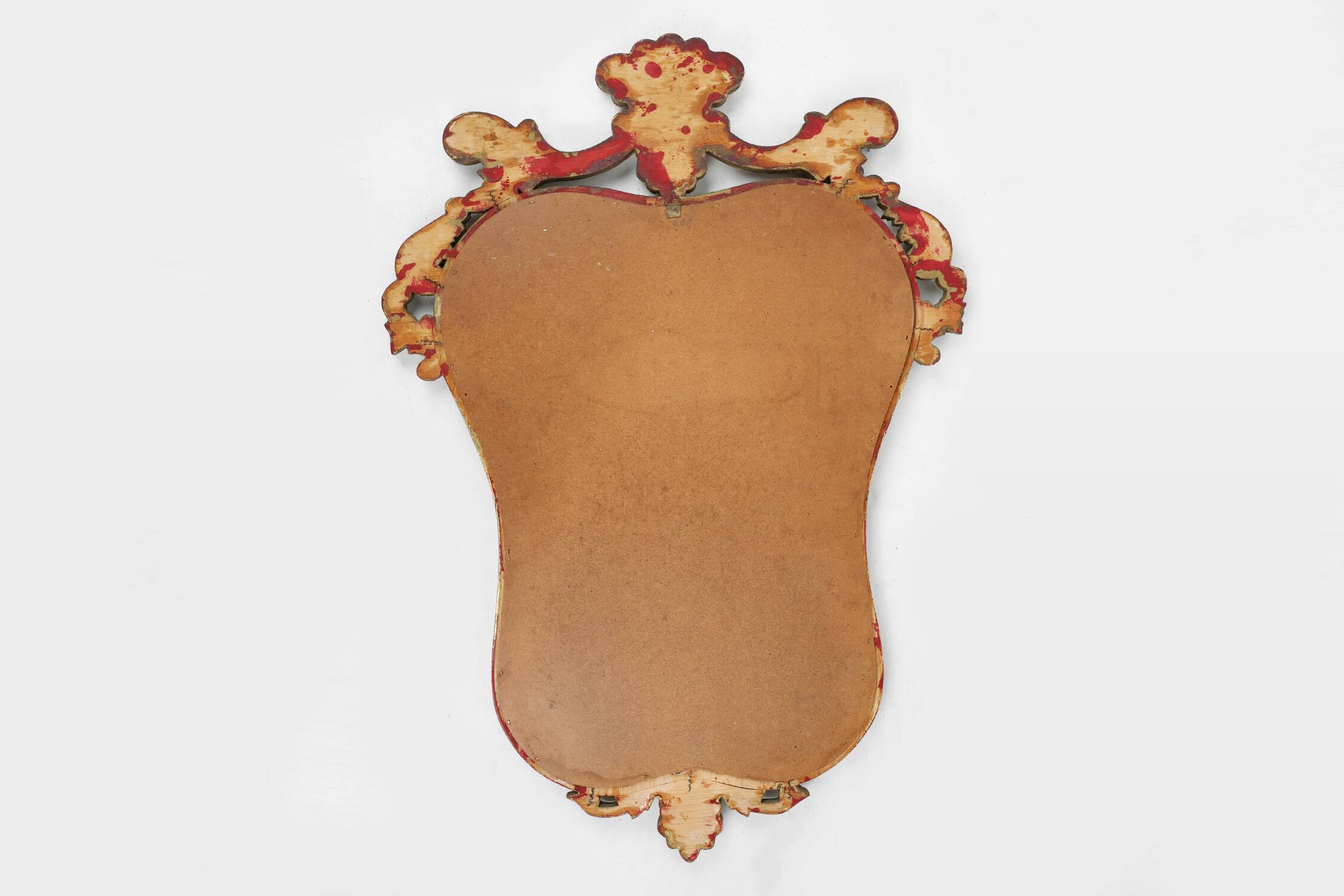 Miroir baroque belge du XXe siècle en bois doré