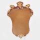 Miroir baroque belge du XXe siècle en bois doré