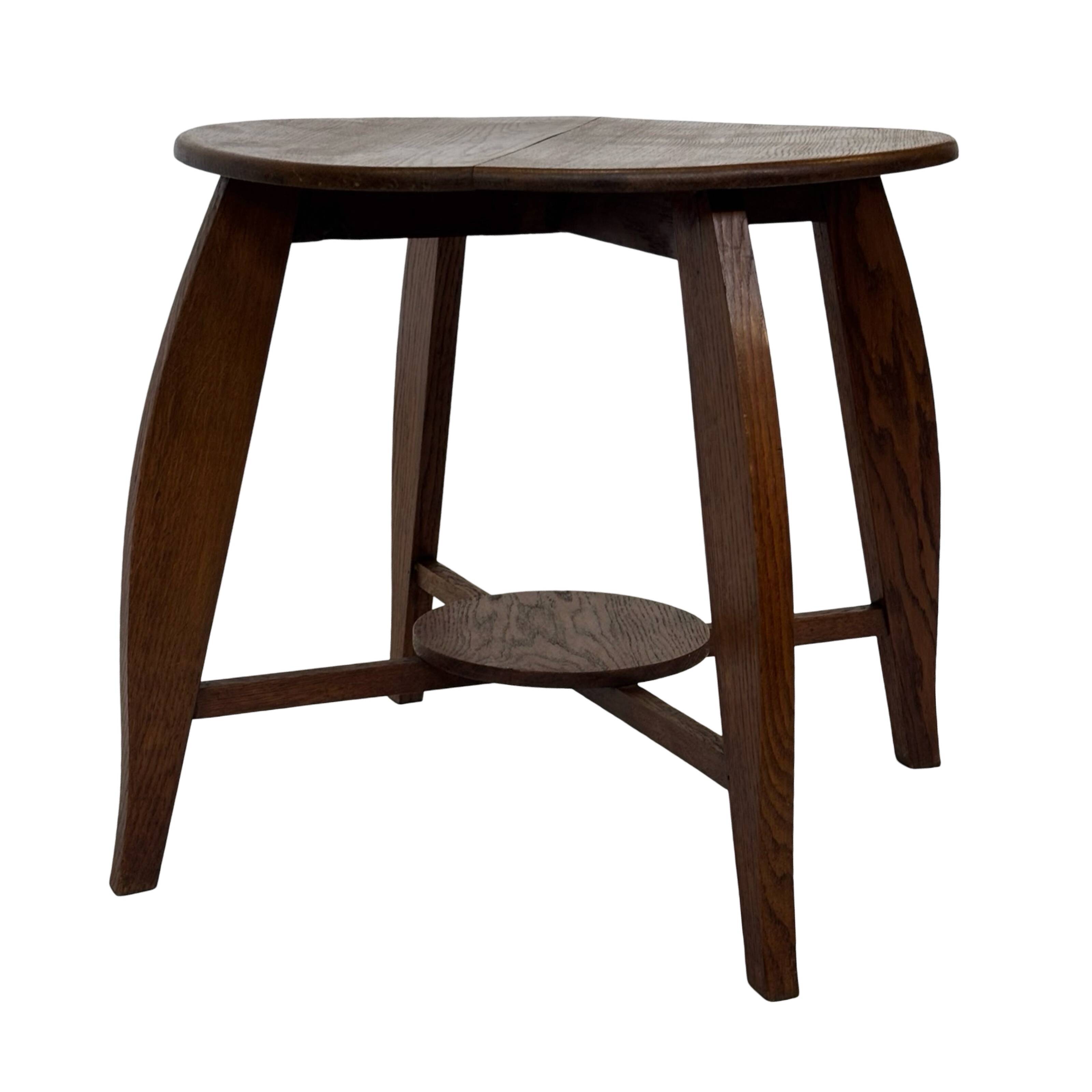 Art Deco Coffee Table Side Table Oak 1950s Design