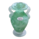Small green Murano vase with handles – blown glass - "scavo" type