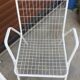 Suite de 3 fauteuils en  métal de couleur blanc EMU modèle RIO