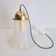 Vintage Glass & Brass Handkerchief Pendant Lamp from Peill & Putzler, 1960s