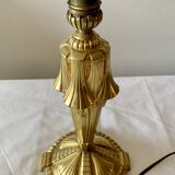 Art Deco gilded bronze lamp base.