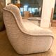 Sofa 70s Beige velvet